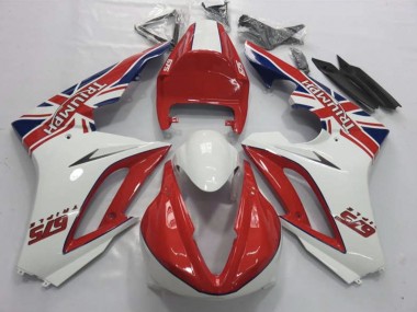 2009-2012 Rojo & Blanco Daytona 675 Carenado