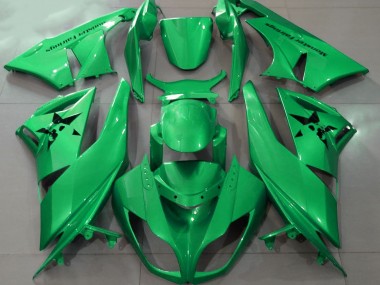 2009-2012 Verde Brillante & Logotipos Personalizados ZX6R Carenado