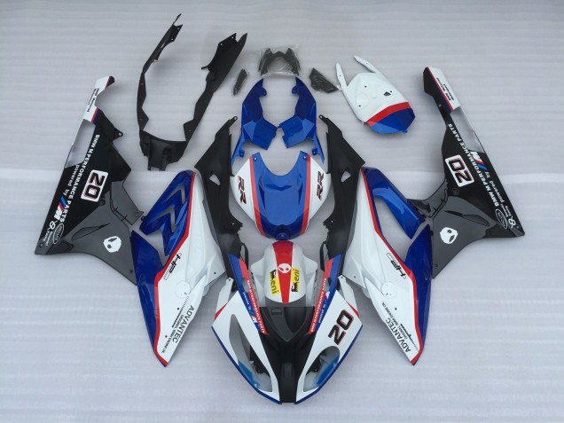 2009-2014 Alien Azul & Blanco S1000RR Carenado