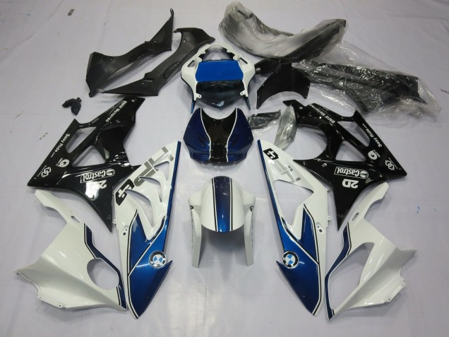 2009-2014 Alienígena Azul & Blanco S1000RR Carenado