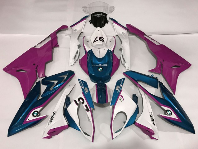 2009-2014 Alienígena Azul & Blanco S1000RR Carenado