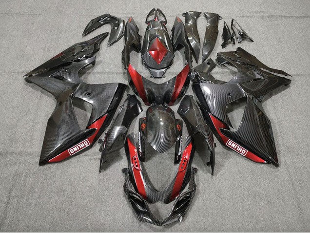 2009-2016 Fibra De Carbono Rojo GSXR 1000 Carenado