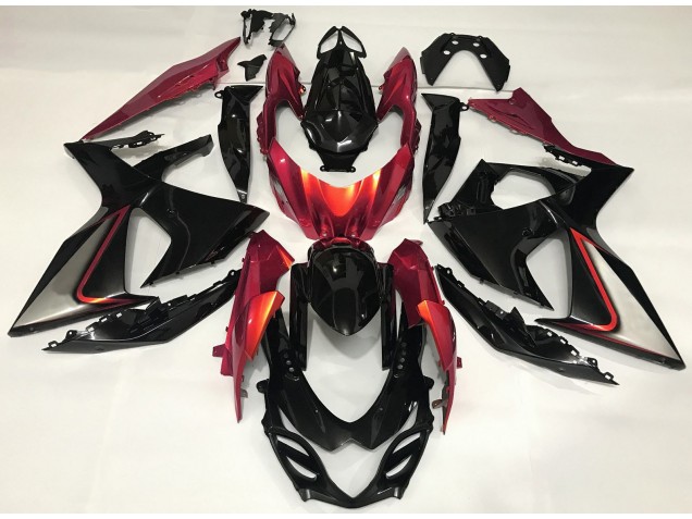 2009-2016 Naranja Quemado & Negro GSXR 1000 Carenado