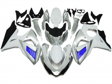 2009-2016 Plata & Blanco Personalizados Con Negro GSXR 1000 Carenado