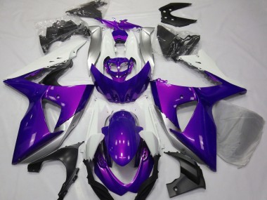 2009-2016 Púrpura Brillante & Blanco GSXR 1000 Carenado