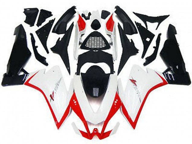 2010-2015 Blanco Brillante & Rojo RSV4 1000 Carenado