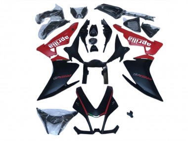 2010-2015 Negro Mate & Rojo RSV4 1000 Carenado
