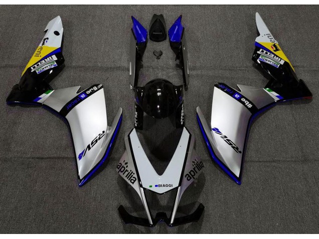 2010-2015 Plata Pirelli & Azul RSV4 1000 Carenado