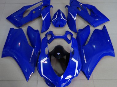 2011-2014 Azul Brillante & Blanco Ducati 1199 Carenado