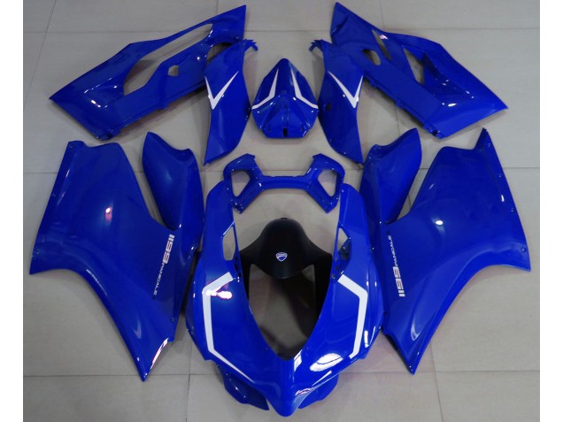2011-2014 Azul Brillante & Blanco Ducati 1199 Carenado