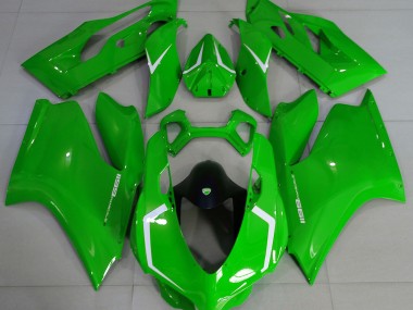 2011-2014 Verde Brillante & Blanco Ducati 1199 Carenado