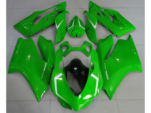 2011-2014 Verde Brillante & Blanco Ducati 1199 Carenado