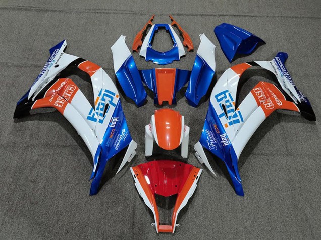 2011-2015 Blanco Azul & Naranja ZX10R Carenado