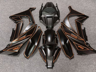 2011-2015 Forro Negro Mate & Naranja ZX10R Carenado
