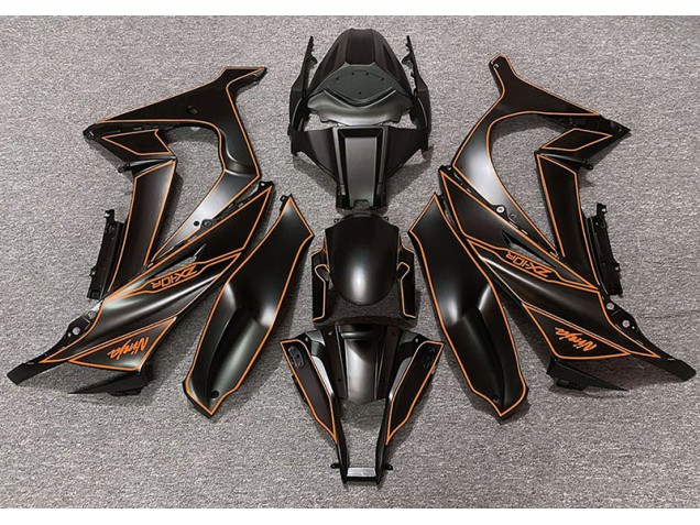 2011-2015 Forro Negro Mate & Naranja ZX10R Carenado