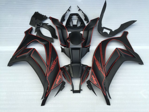 2011-2015 Negro Mate & Rojo ZX10R Carenado