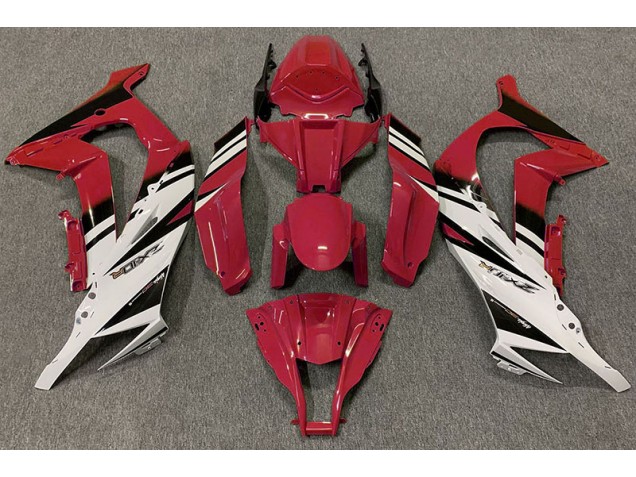 2011-2015 Rojo Brillante & Blanco ZX10R Carenado