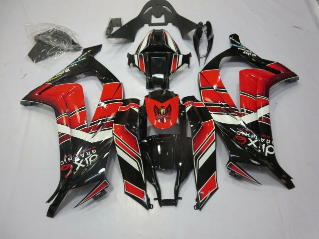 2011-2015 Rojo Negro Especial ZX10R Carenado