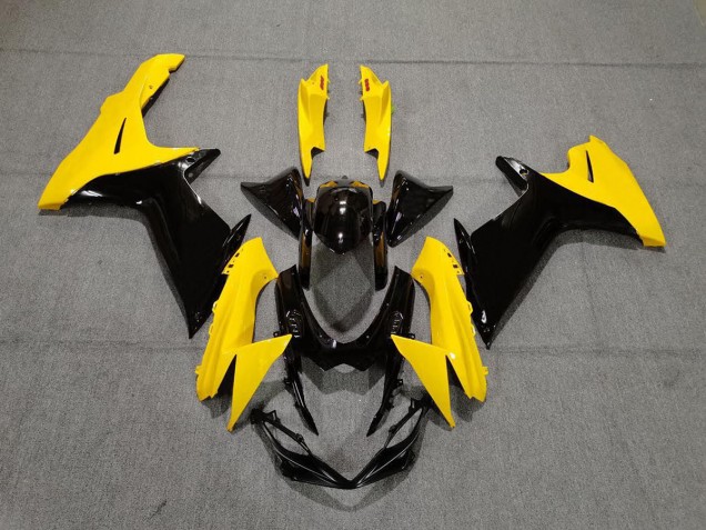 2011-2024 Amarillo Brillante & Negro GSXR 600-750 Carenado