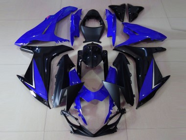 2011-2024 Azul Brillante & Negro GSXR 600-750 Carenado