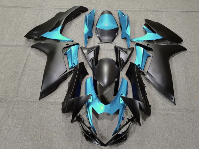 2011-2024 Azul Claro & Negro Mate GSXR 600-750 Carenado
