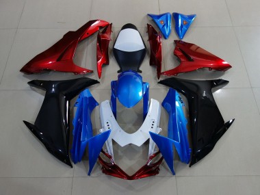 2011-2024 Azul / Negro / Rojo GSXR 600-750 Carenado