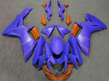 2011-2024 Azul Océano Mate & Naranja GSXR 600-750 Carenado