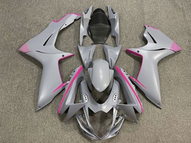 2011-2024 Detalles En Gris Nardo Mate & Rosa GSXR 600-750 Carenado