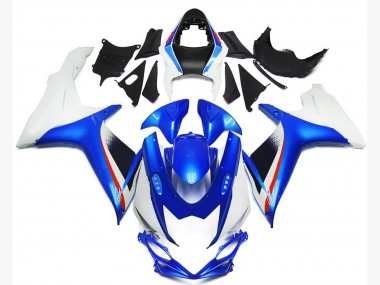 2011-2024 Estilo Azul Intenso & Blanco Brillante GSXR 600-750 Carenado