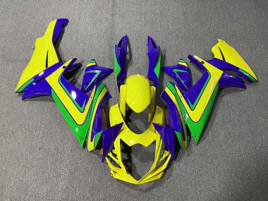 2011-2024 Naranja Verde & Azul GSXR 600-750 Carenado