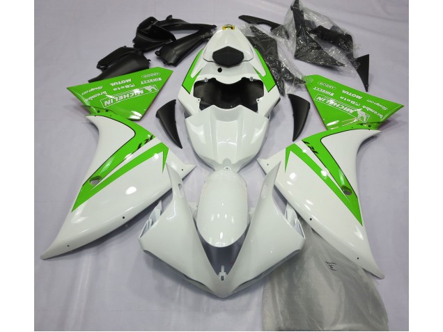 2012-2014 Blanco Brillante & Verde R1 Carenado