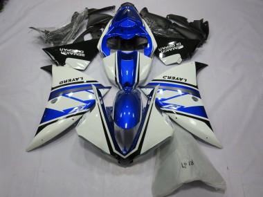 2012-2014 Blanco Plateado Yamalube R1 Carenado