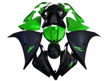 2012-2014 Negro Mate & Verde R1 Carenado
