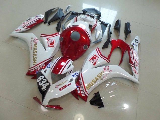 2012-2016 634 Blanco & Rojo CBR1000RR Carenado