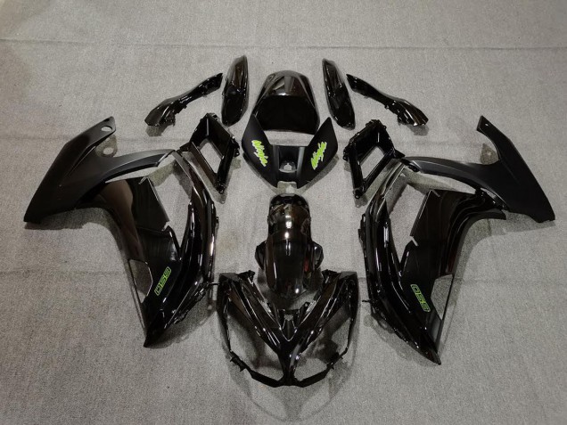 2012-2016 Negro & Verde Ninja 650R Carenado