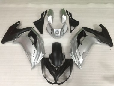 2012-2016 Plata & Negro Ninja 650R Carenado