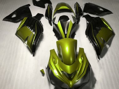 2012-2021 Amarillo Brillante & Negro ZX14R Carenado