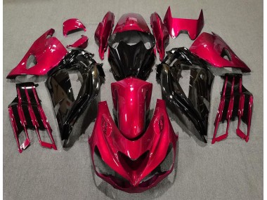 2012-2021 Rojo Brillante & Negro ZX14R Carenado