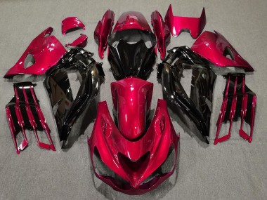 2012-2021 Rojo Brillante & Negro ZX14R Carenado