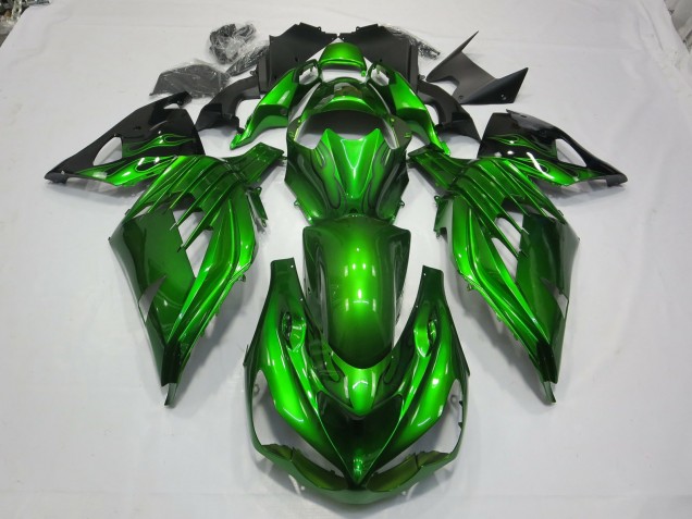 2012-2021 Verde Negro ZX14R Carenado