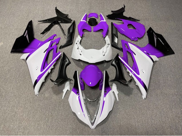 2013-2016 Blanco Brillante & Morado Daytona 675 Carenado