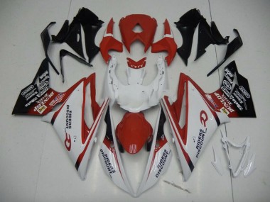 2013-2016 Desvanecimiento Rojo Negro Daytona 675 Carenado