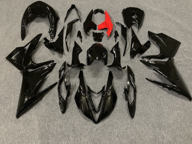 2013-2016 Negro Brillante Daytona 675 Carenado