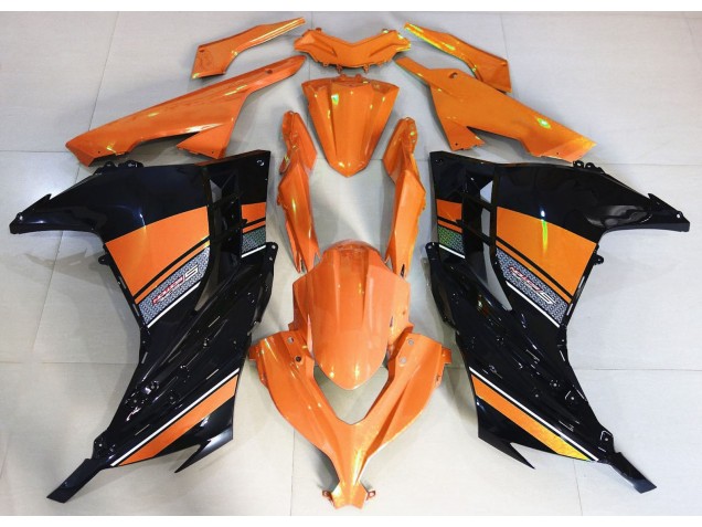 2013-2018 Amanecer Naranja & Negro Ninja 300 Carenado
