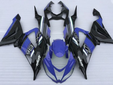 2013-2018 Azul Brillante & Negro ZX6R Carenado