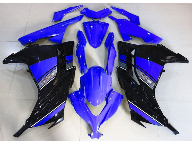 2013-2018 Azul Medianoche & Negro Ninja 300 Carenado