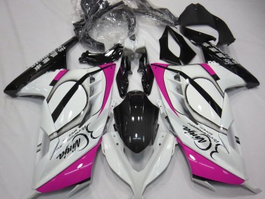 2013-2018 Blanco Brillante & Rosa Ninja 300 Carenado