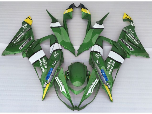2013-2018 Estilo De Logotipo Verde ZX6R Carenado