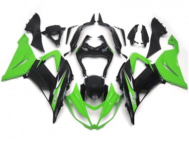 2013-2018 Estilo Vibrante Verde & Negro OEM ZX6R Carenado