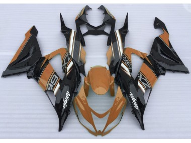 2013-2018 Naranja Brillante & Negro ZX6R Carenado